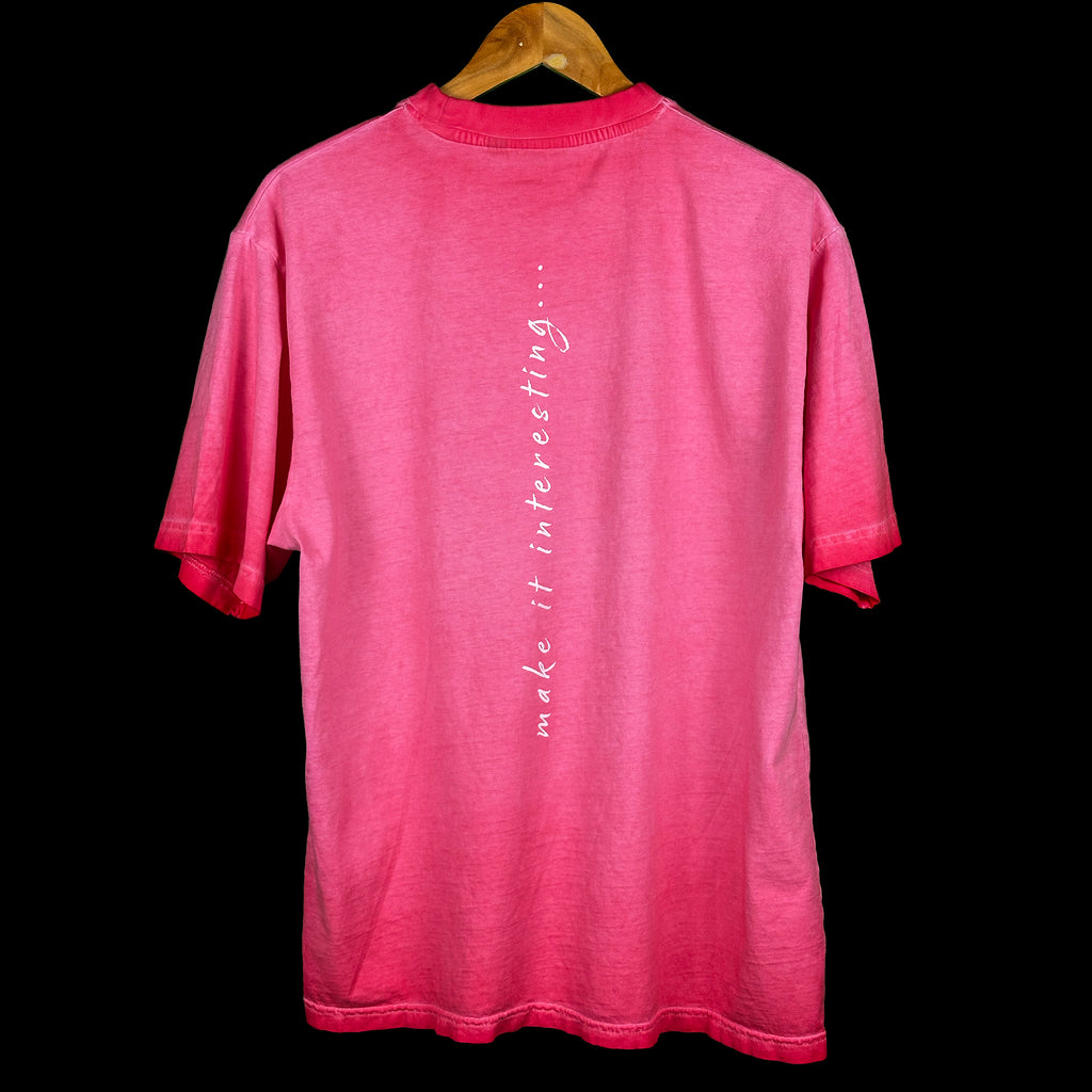 Organic Cotton Midweight Tee - Washed Flamingo Pink