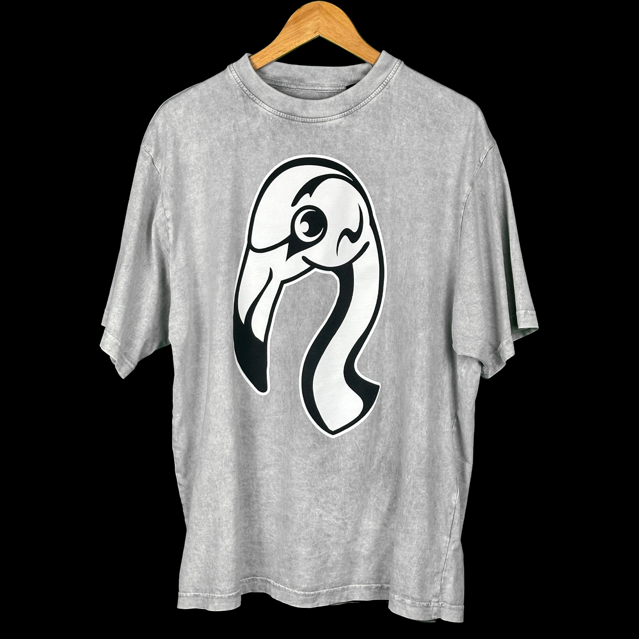 Organic Cotton Midweight Tee - Stonewashed Grey