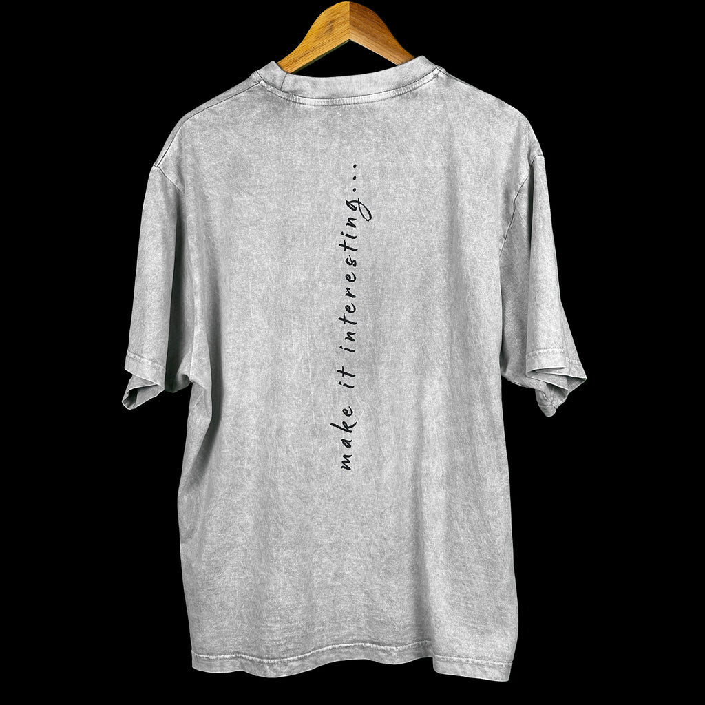 Organic Cotton Midweight Tee - Stonewashed Grey
