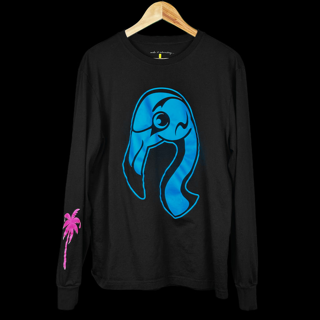 100% Organic SUPIMA Midweight Long Sleeve Tee - Black