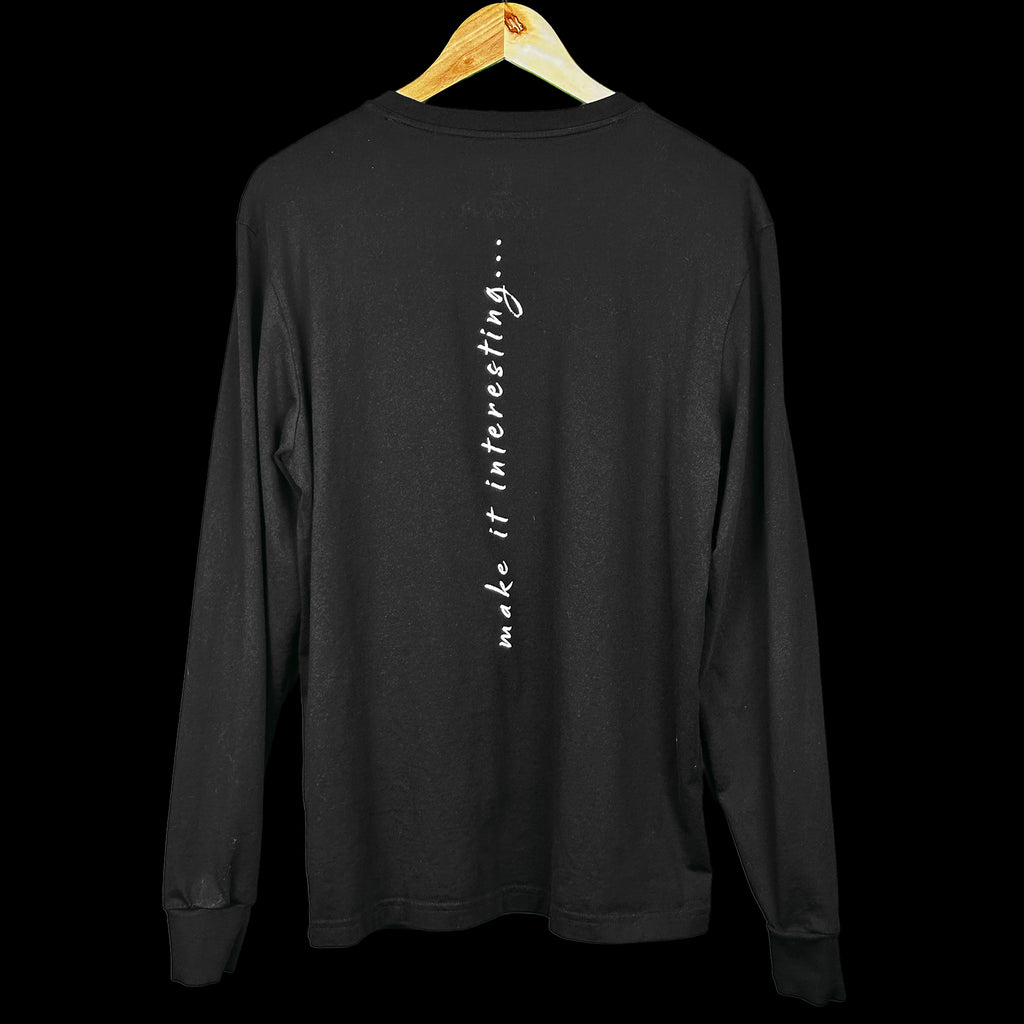 100% Organic SUPIMA Midweight Long Sleeve Tee - Black