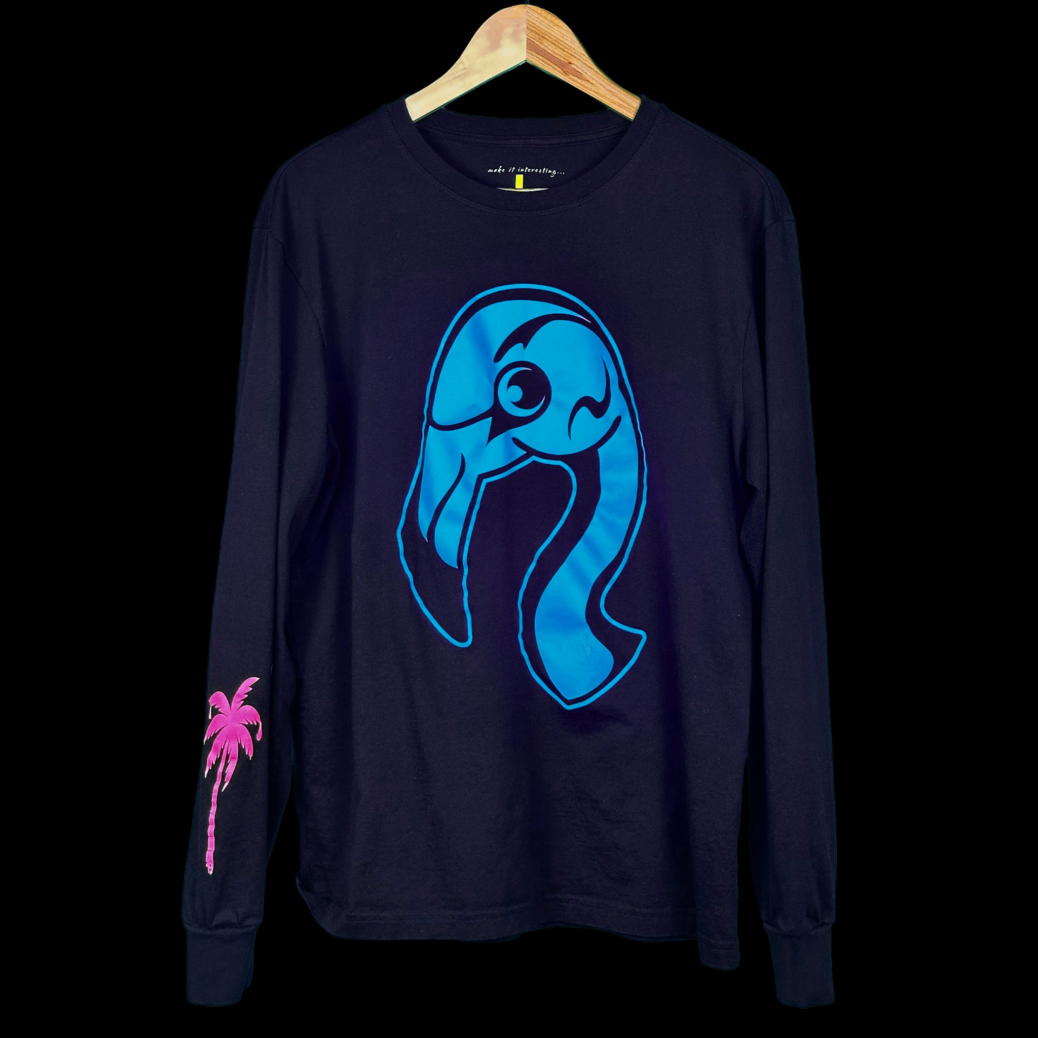 100% Organic SUPIMA Midweight Long Sleeve Tee - Navy