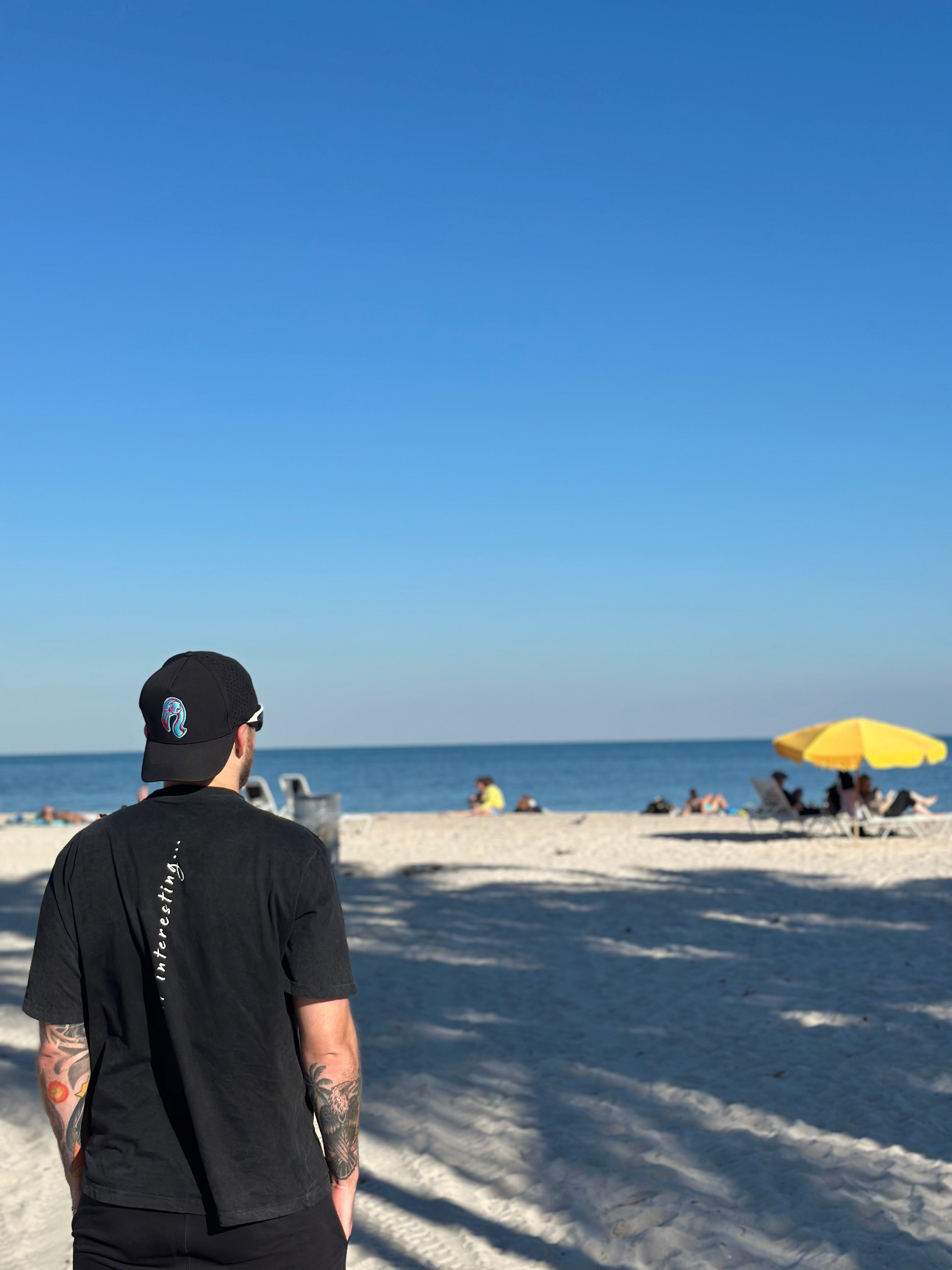 Performance Mesh Athletic Hat - Black