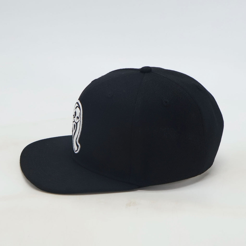 Classic Snapback Hat - Monochrome Black