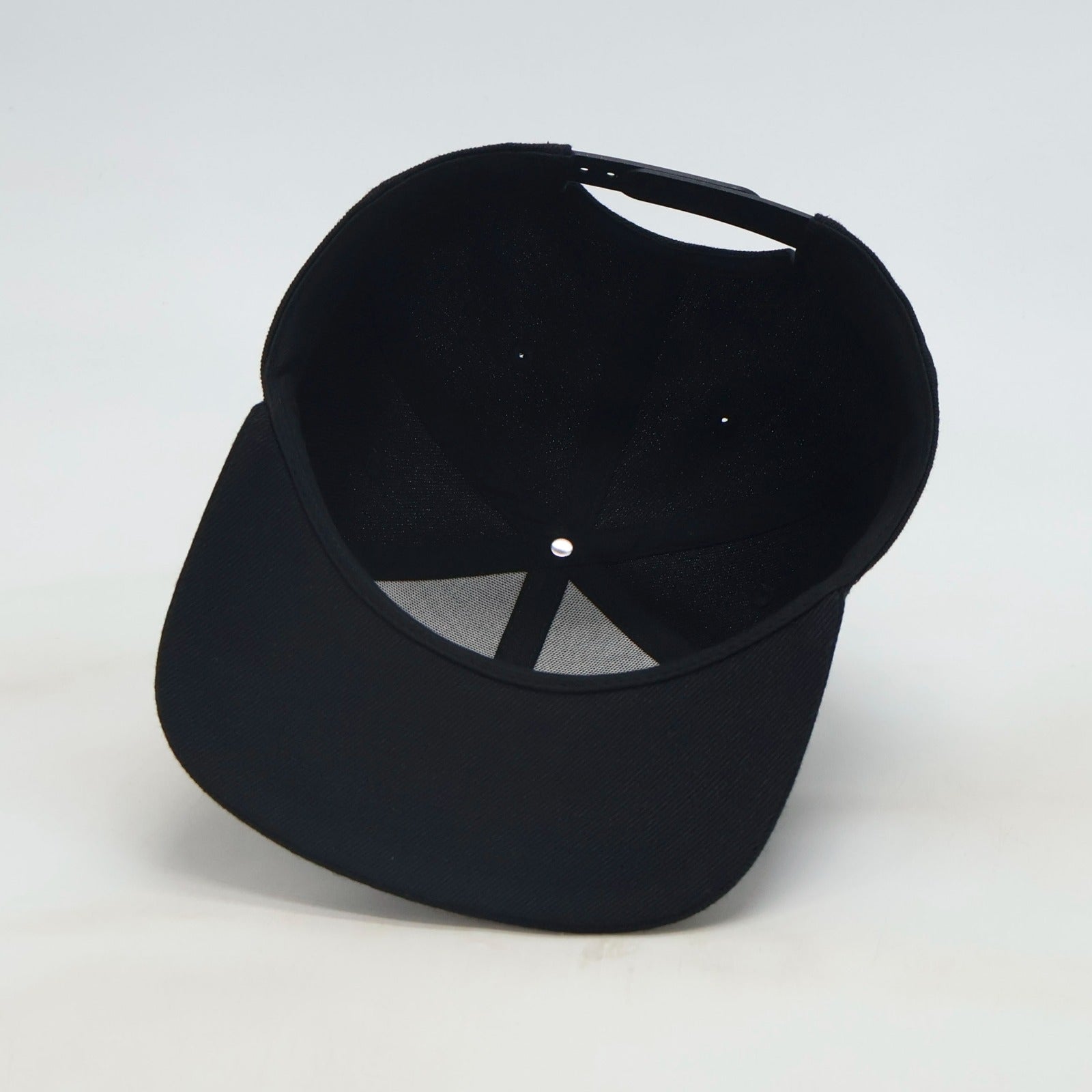 Classic Snapback Hat - Monochrome Black