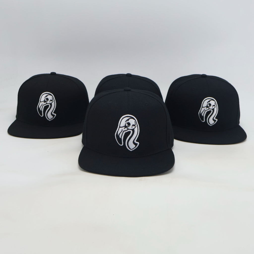 Classic Snapback Hat - Monochrome Black