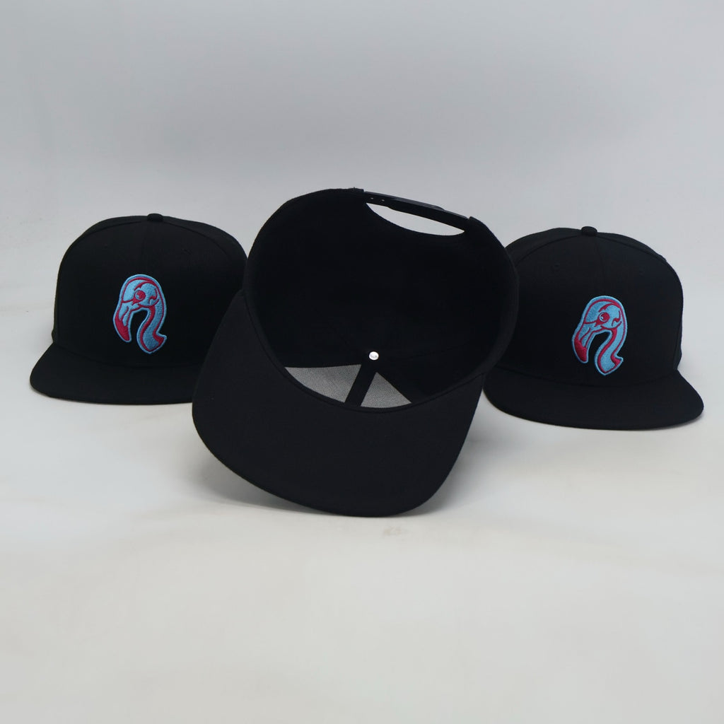 Classic Snapback Hat - Miami Aqua & Pink