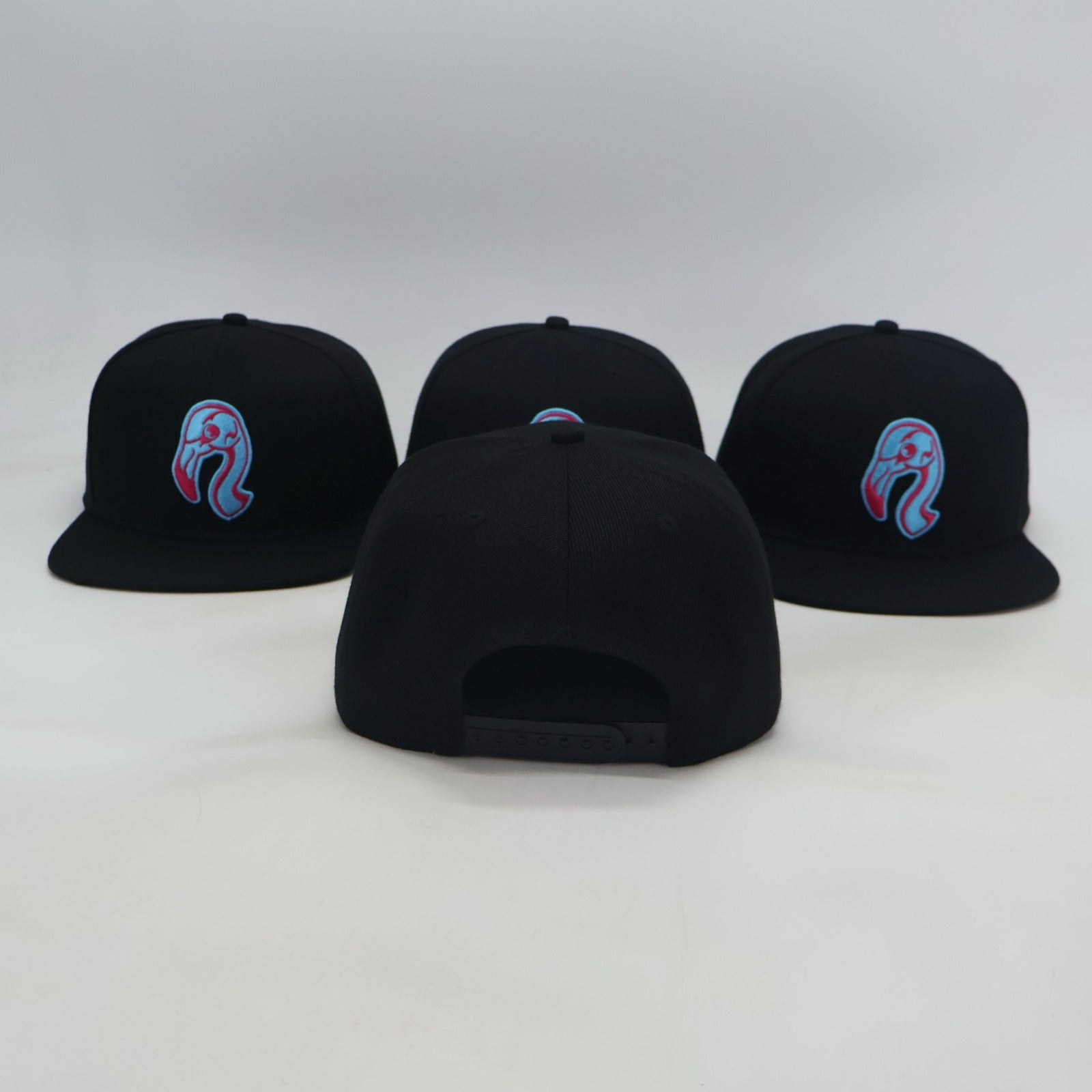 Classic Snapback Hat - Miami Aqua & Pink