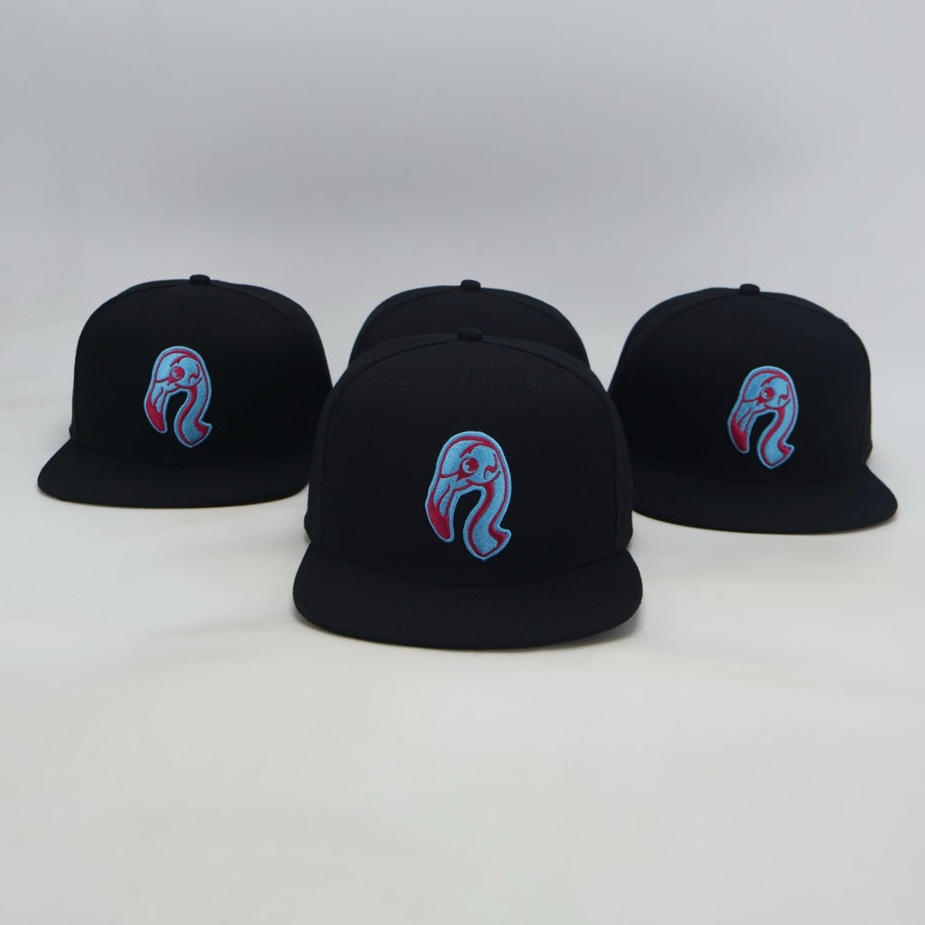 Classic Snapback Hat - Miami Aqua & Pink