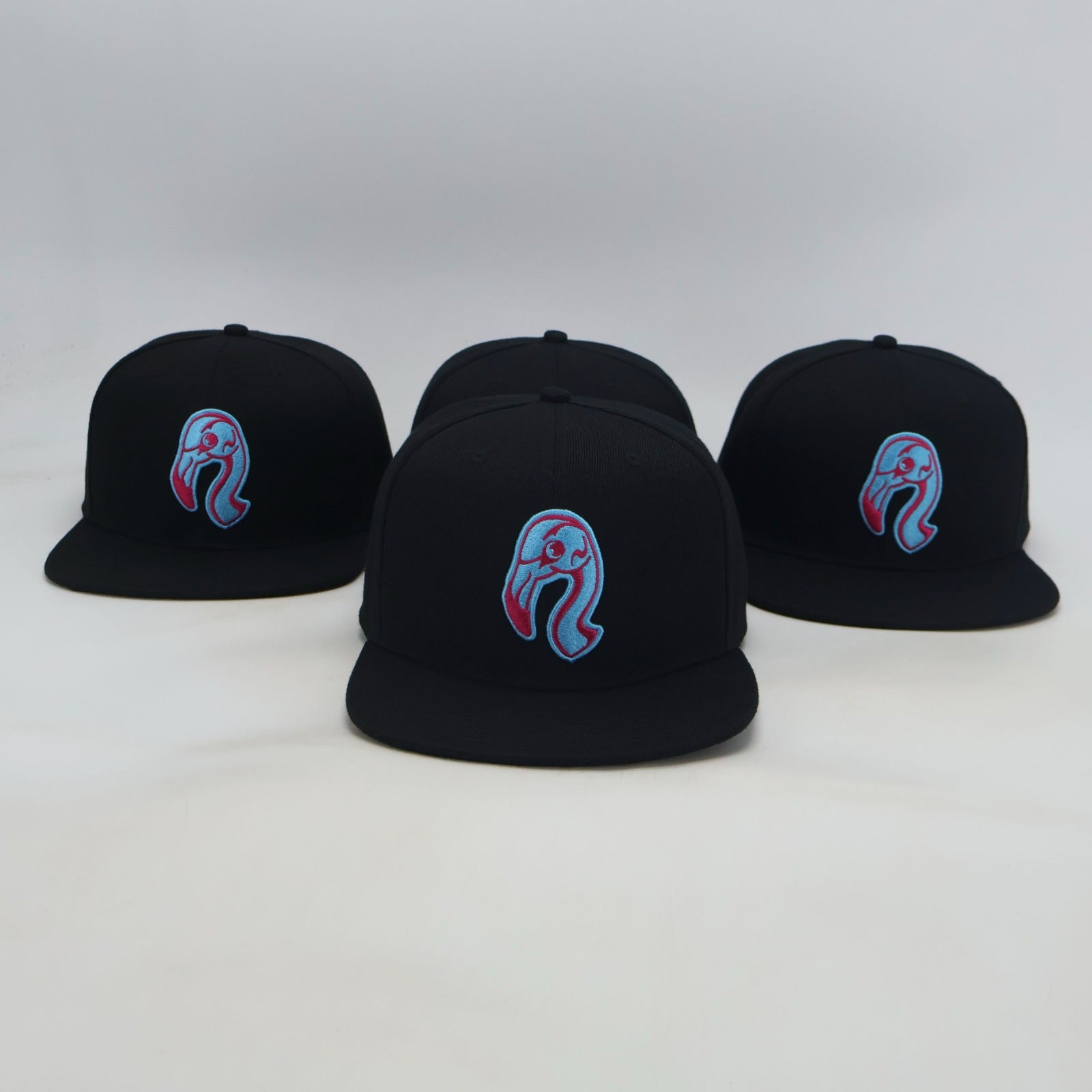 Classic Snapback Hat - Miami Aqua & Pink
